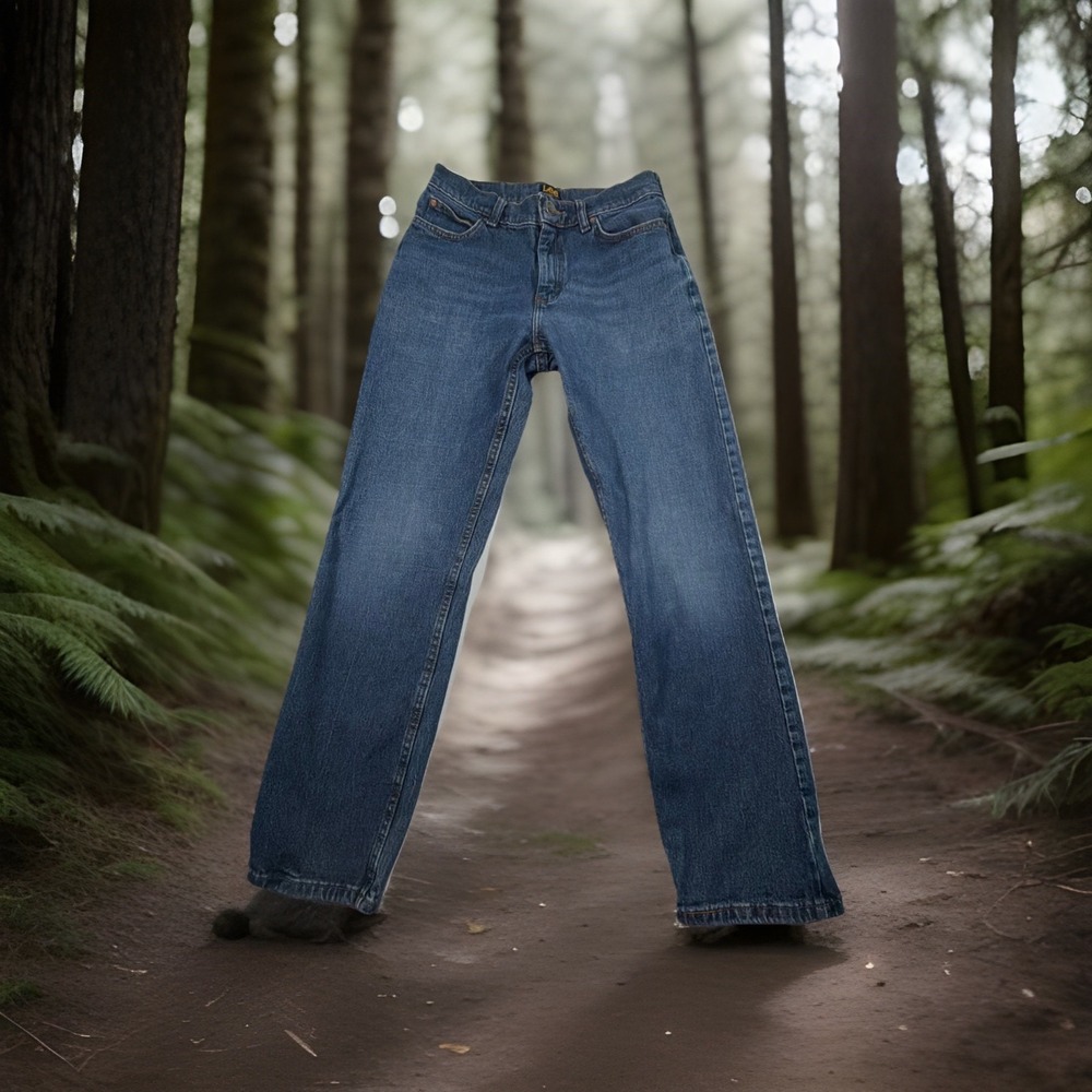 Lee Jeans Mens 28x30 Relaxed Fit Blue Denim Straight Leg 100% Cotton